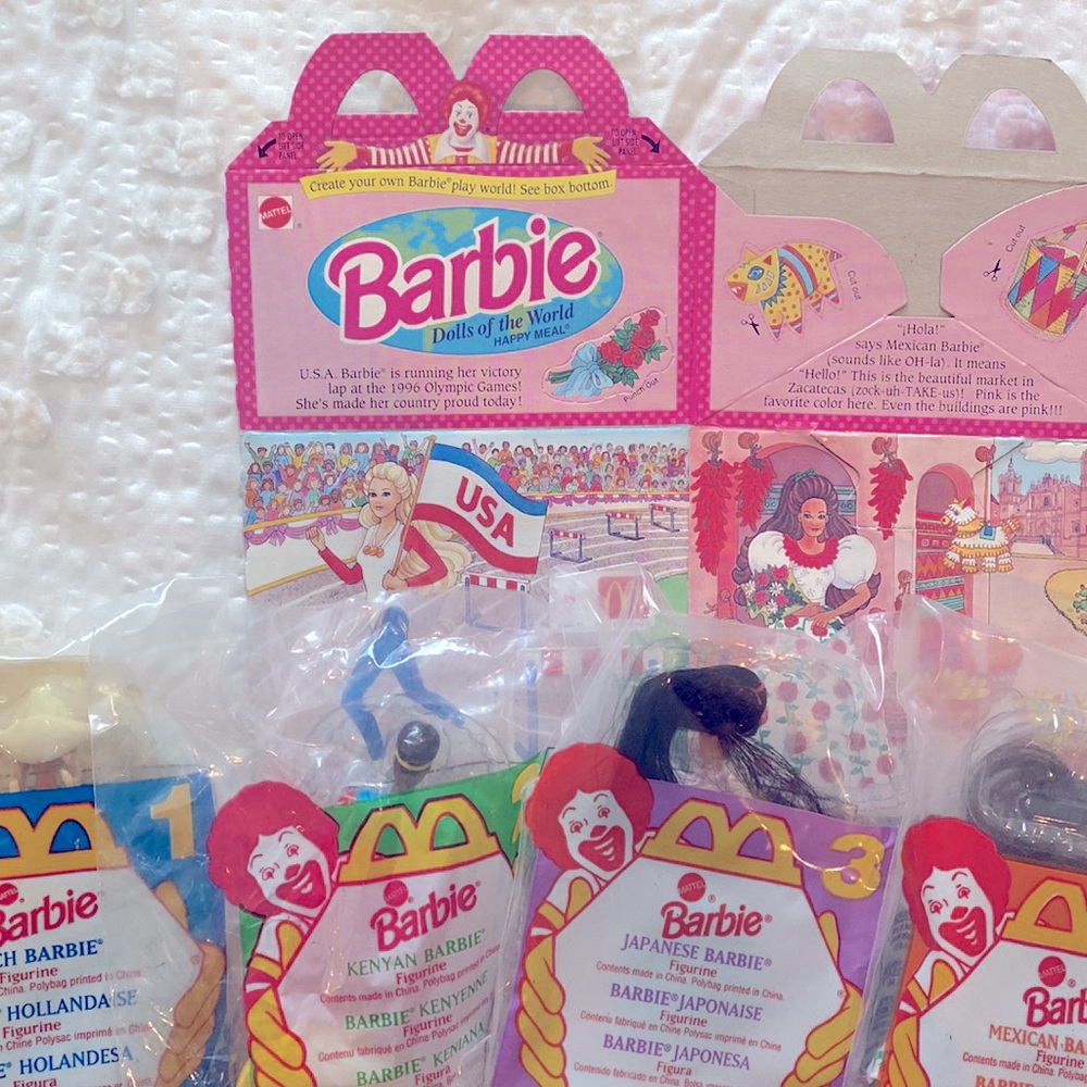 1995 VINTAGE BARBIE 💖 HAPPY MEAL TOYS